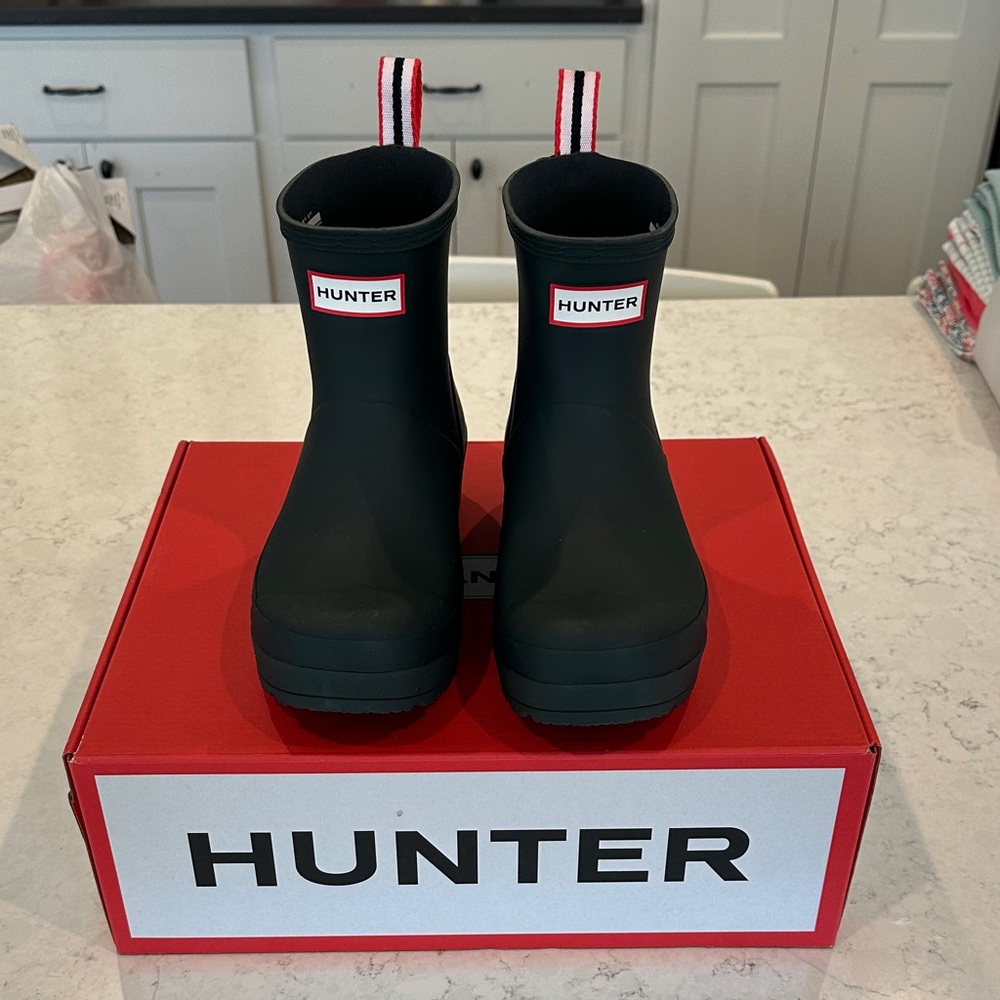 Hunter Play Short Boots. Arctic Moss.